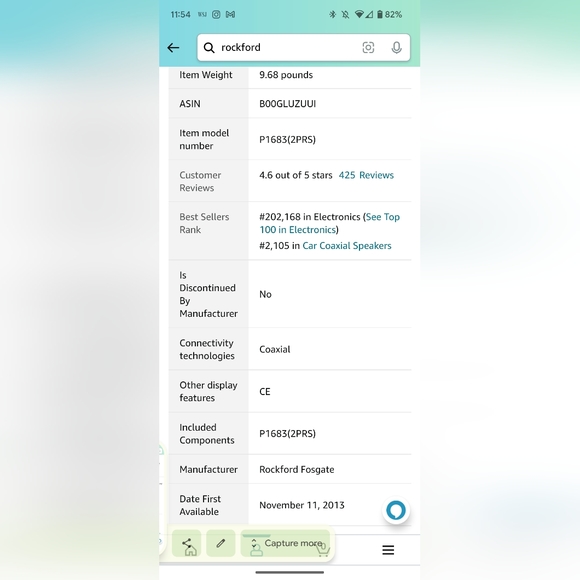 (4)Rockford Fosgate Punch P1683 260W Peak 6" x 8" Punch Series 3-Way Coaxial - Picture 3 of 5